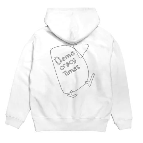 デモクラシータイムス パーカー鳥バックプリントver2 Hoodie