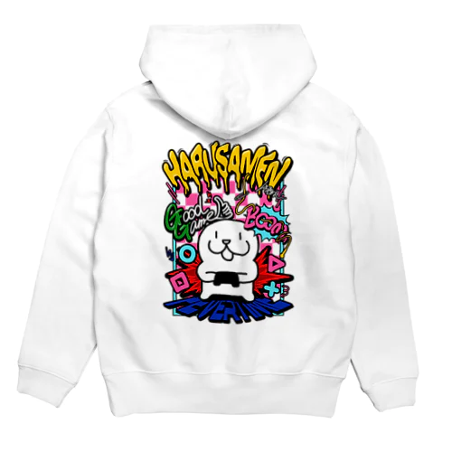 ゲーミングはるさめんパーカー(白) Hoodie