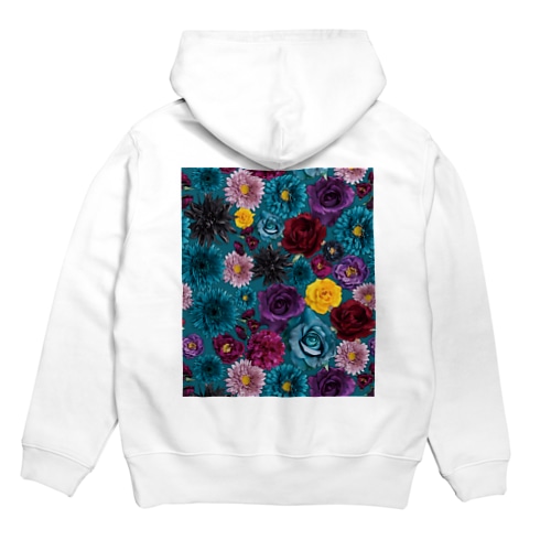 メロウフラワー/ターコイズ Hoodie