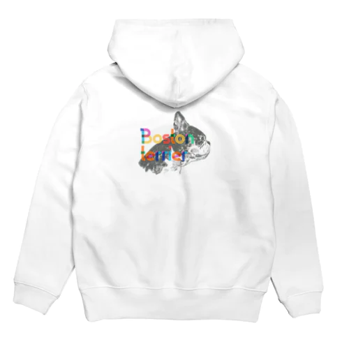 ボストンテリア　素描 Hoodie