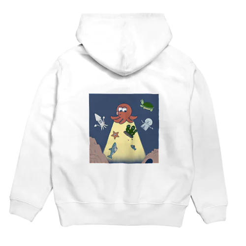 海の中のUFO Hoodie