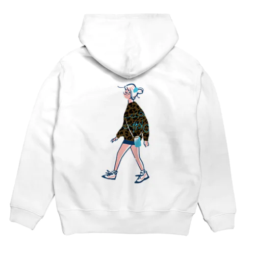 ウォーキング・メガネガール Hoodie