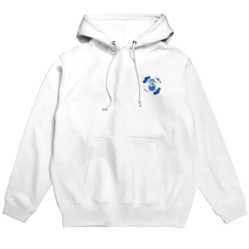 青薔薇の小瓶 Hoodie