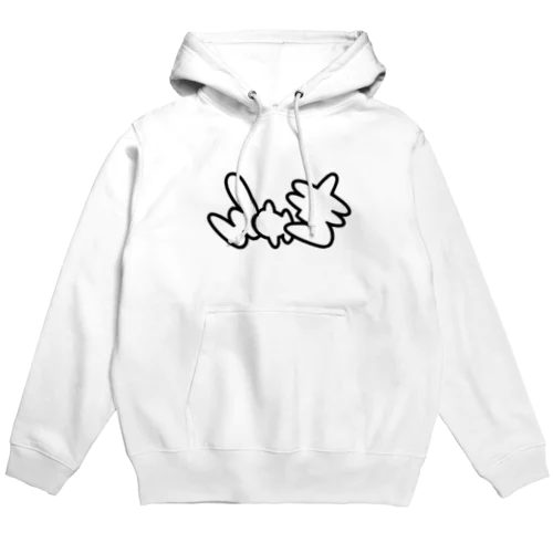 鏡や自撮りで反転する「きゅん」 Hoodie