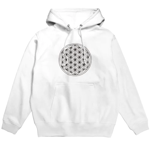 神聖幾何学のフラワーオブライフ (Flower of Life) Hoodie