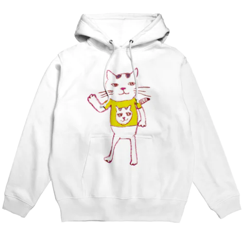 こんなふうに見えるニャン（ねこシンプル）【復刻シリーズ】 Hoodie