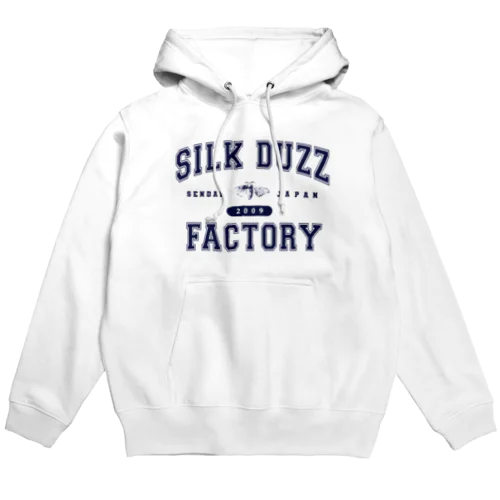 silk duzz factory【college】ネイビー パーカー