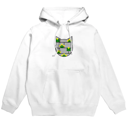 ブロック塀に咲いた花 Hoodie