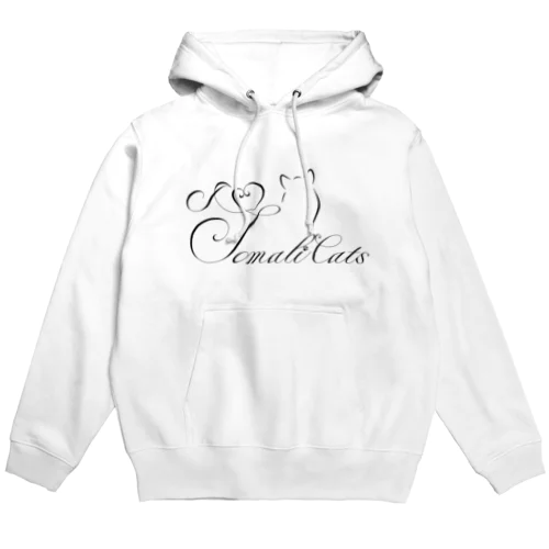 I Love Somali Cats （ロゴブラック） Hoodie