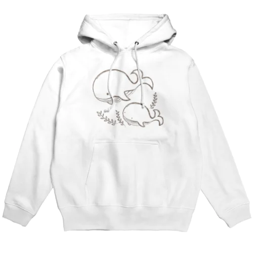 クジラの親子 Hoodie