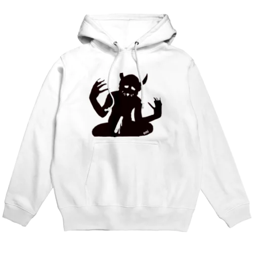 棒が刺さっている鬼 Hoodie