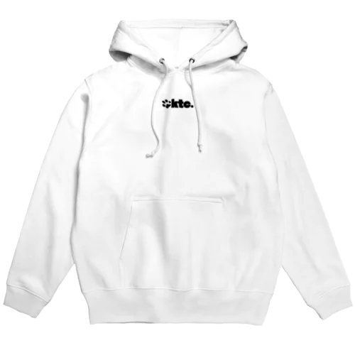 ロゴ足跡タイプ黒 Hoodie