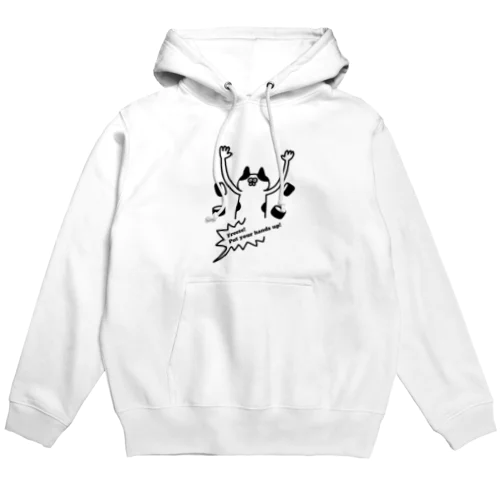 手を挙げるネコ Hoodie