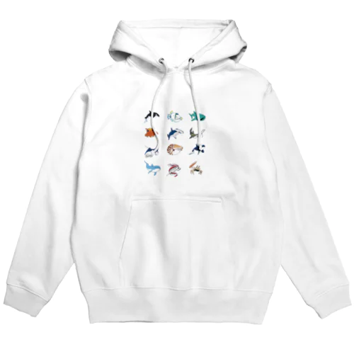 海洋生物詰め合わせ Hoodie