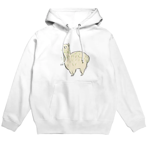 めっちゃ草ついてるアルパカ Hoodie