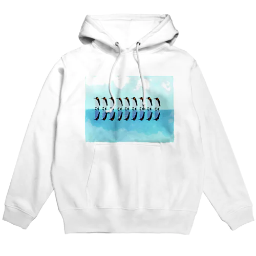 ペンギンの行進 Hoodie