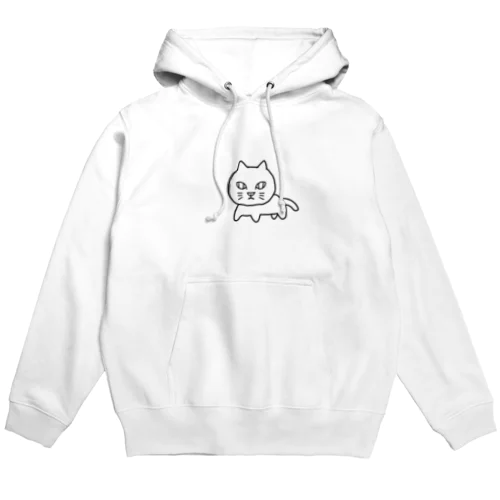 猫ですけど何か【白猫】 Hoodie