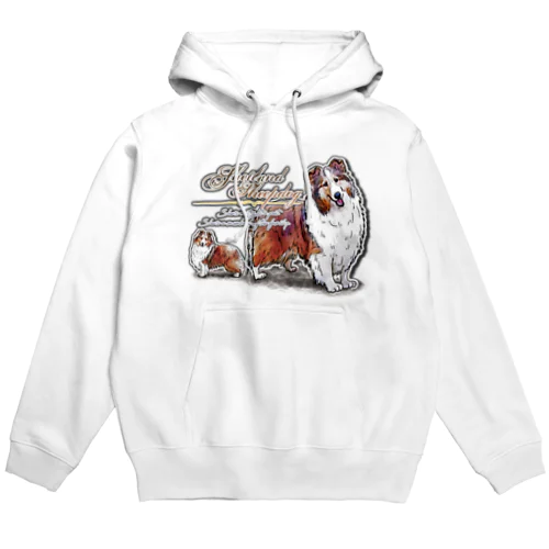 シェットランド・シープドッグ 前面プリントTシャツ＜淡色＞ Hoodie