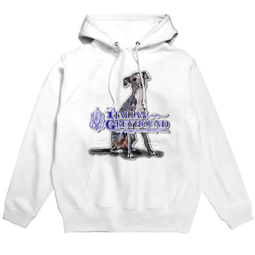 イタリアングレイハウンド 前面プリントTシャツ＜淡色＞ Hoodie