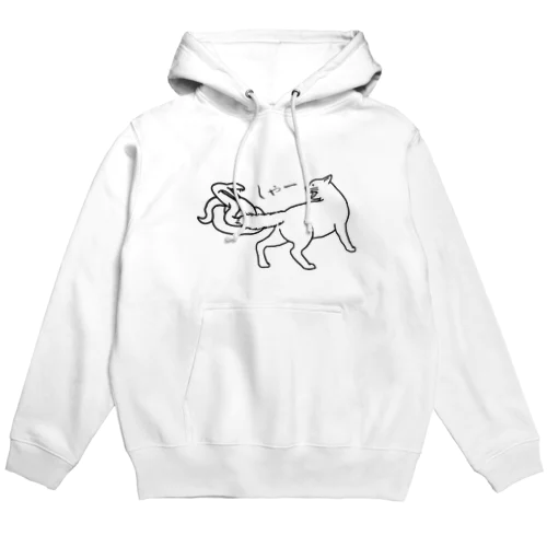 シャーする2匹 Hoodie