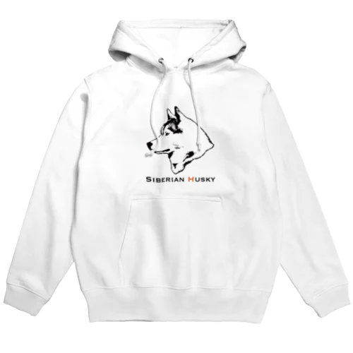 横顔ハスキーパーカー Hoodie