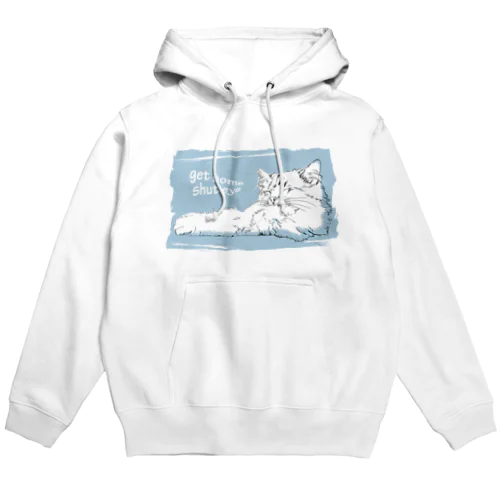 寝る猫 Hoodie