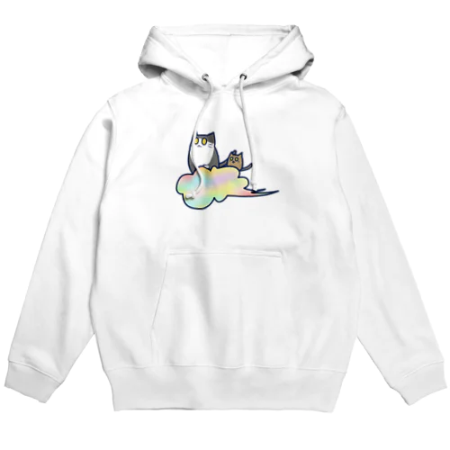 五色の雲と二匹の猫 Hoodie