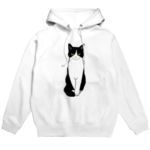 お利口さんのハチワレちゃん Hoodie