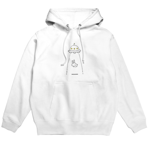 UFOにつれてかれるうさぎ Hoodie