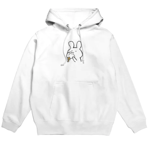 食べるうさぎ(シュークリーム) Hoodie