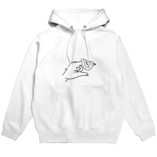 手乗りグリーンパイソン長袖 Hoodie