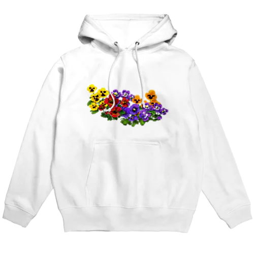 パンジーのお花畑 Hoodie