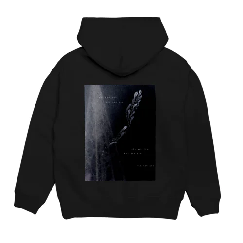 ???who are you??? / ghost trace Hoodie