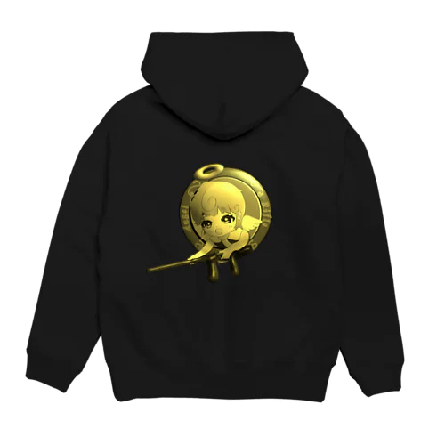 天使✖︎ライフル （アンティークコインVer Hoodie