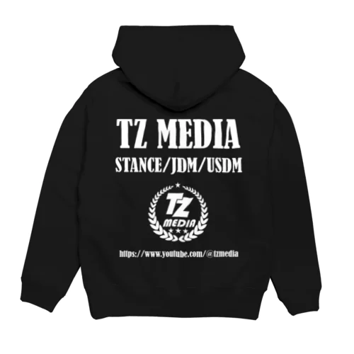 TZ MEDIA logo+ パーカー