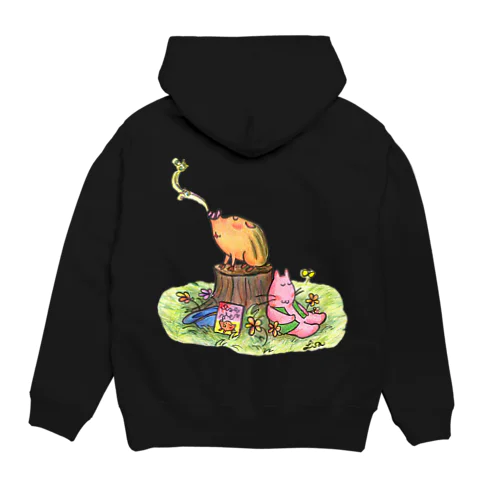 はなうた・猫といのしし Hoodie