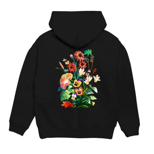 夕暮れの花畑 Hoodie