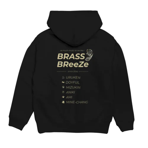 BRASS BReeZeオリジナルパーカー(ベージュロゴ) Hoodie