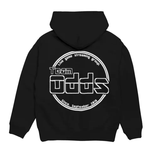 TeamOdds シンプルホワイトロゴマーク Hoodie