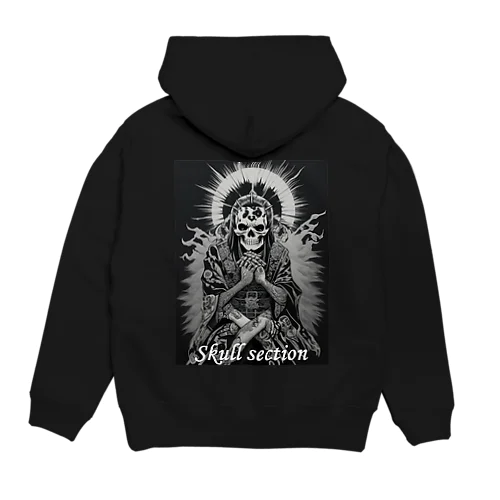 太陽に祈るドクロ Hoodie