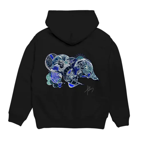 暗転 鶏土竜 Hoodie