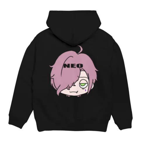 ネオ　バックプリントパーカー Hoodie