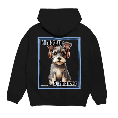 集まれ犬好き / Gathering Dog Lover (Schnauzer) ロングTシャツ・パーカーなど Hoodie