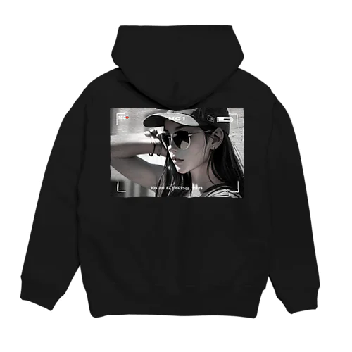 Cool girl【モノクロ】 Hoodie