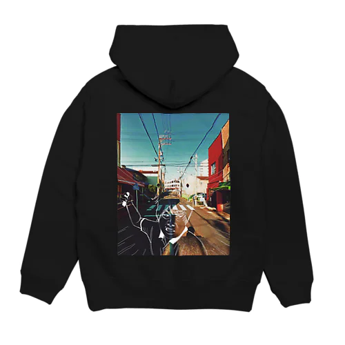 フロントガラス男 Hoodie