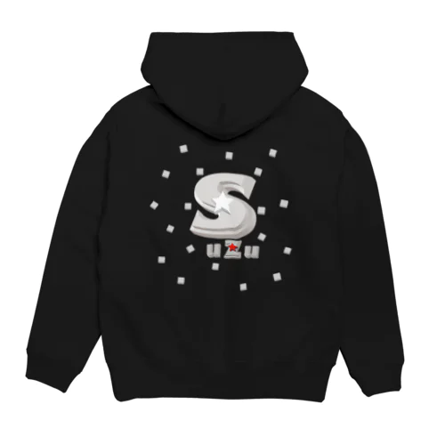 Suzu　Black　お好みの文字入れます Hoodie