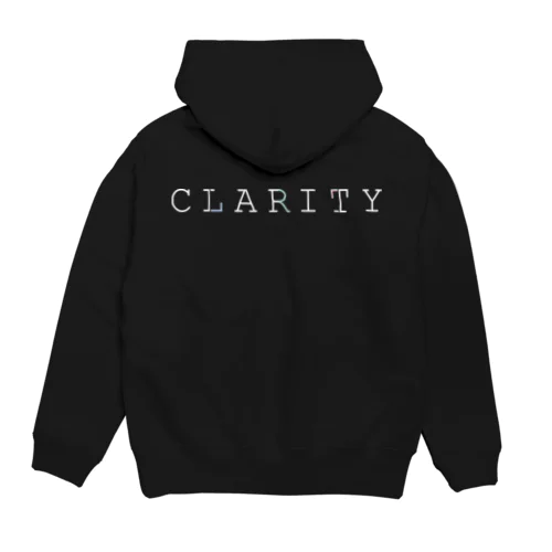 CLARITY logo 3 パーカー