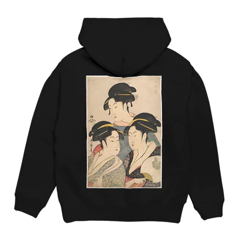 喜多川歌麿「三婦艶」美人画。 Hoodie