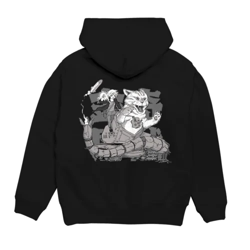 ロボット猫と少女 Hoodie