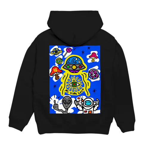 大宇宙20XX！ブラック Hoodie